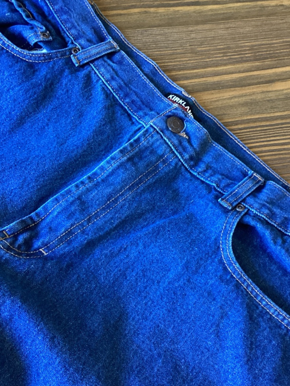 Kirkland Signature Men's Deep Blue Relaxed Jeans